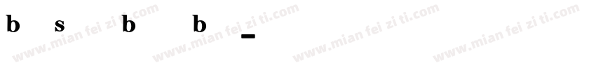 BellSouth Basic Bold字体转换
